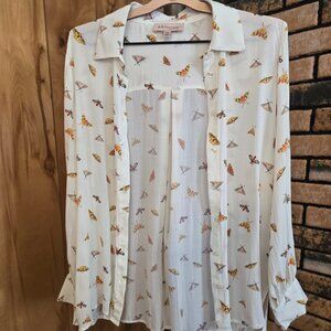 Flowy Moth Philosophy Republic Clothing Button Down shirt